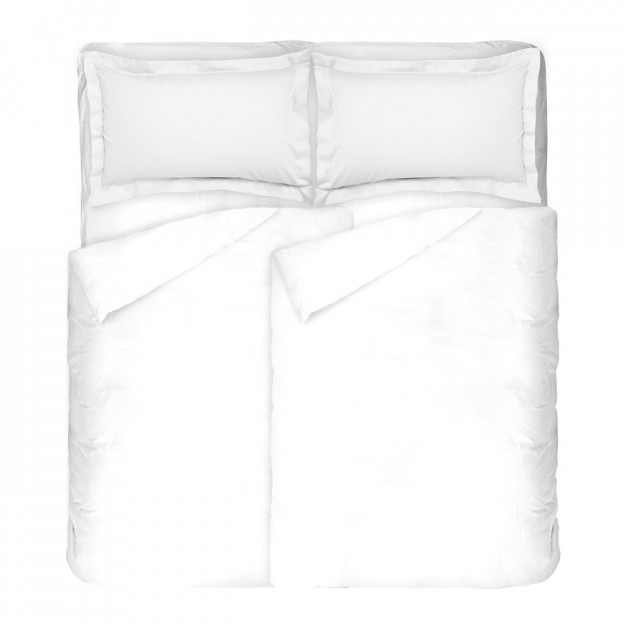 луксозно спално бельо сатен бяло