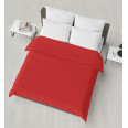 едноцветен спален плик ранфорс памук червен