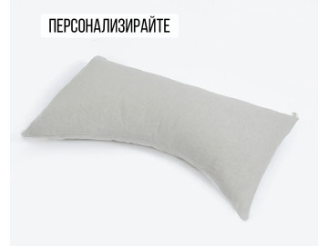 Вълнена възглавница за спане на една страна, лен и памук, 100% органична вълна