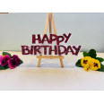 декоративен надпис happy birthday от епоксидна смола