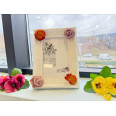 декоративна рамка за снимки с лилави рози