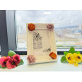 рамка за снимки с лилави рози и брокат