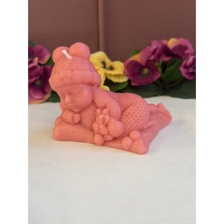 Ароматна свещ от соев и пчелен восък Бебе М651