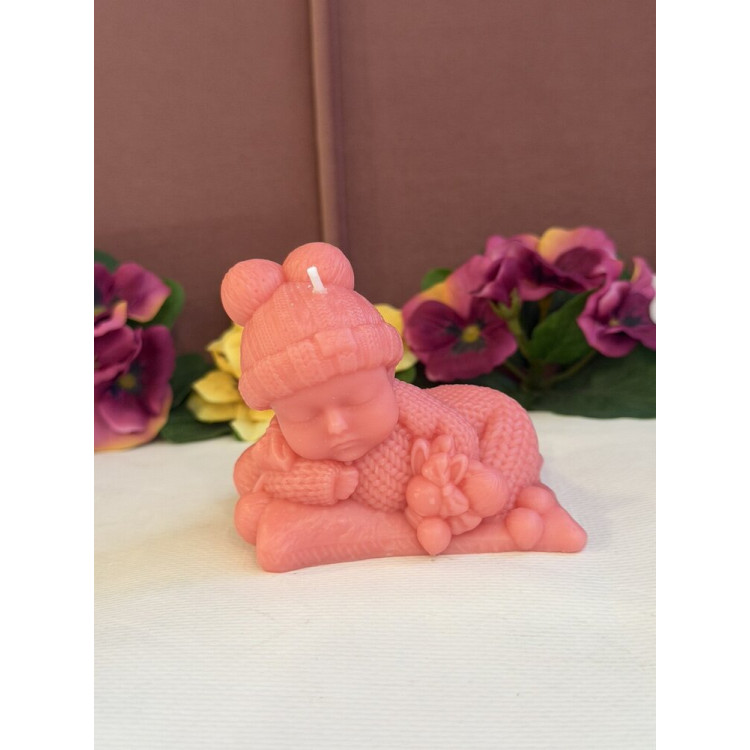 Ароматна свещ от соев и пчелен восък Бебе М651