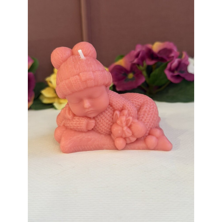 Ароматна свещ от соев и пчелен восък Бебе М651