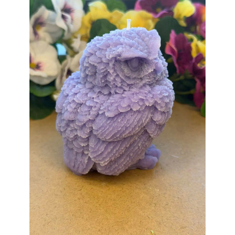 Ароматна свещ от соев и пчелен восък Бухал М716