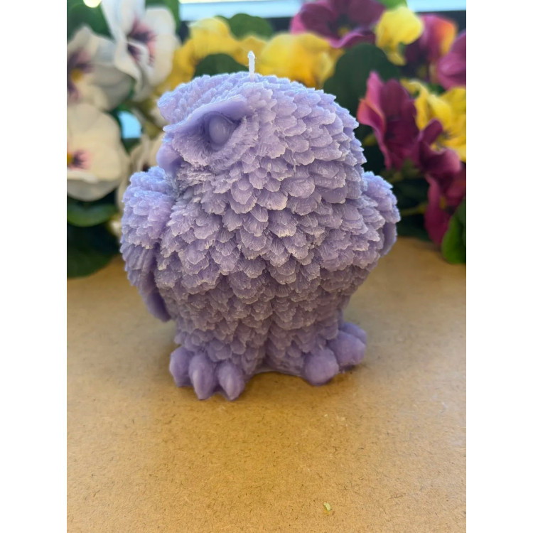 Ароматна свещ от соев и пчелен восък Бухал М716