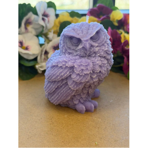 Ароматна свещ от соев и пчелен восък Бухал М716