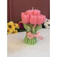 Ароматна свещ от соев и пчелен восък Букет Рози М647