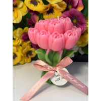 Ароматна свещ от соев и пчелен восък Букет Рози М719