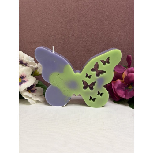 Ароматна свещ от соев и пчелен восък Голяма Пеперуда М659