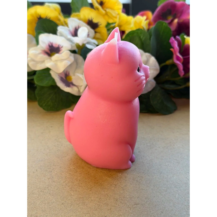 Ароматна свещ от соев и пчелен восък Коте М718