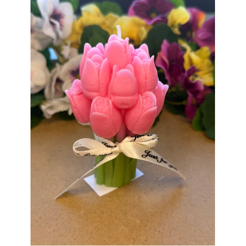 Ароматна свещ от соев и пчелен восък Лалета М447