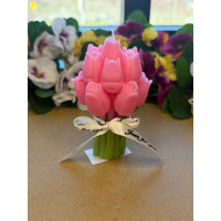 Ароматна свещ от соев и пчелен восък Лалета М447