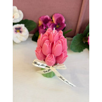 Ароматна свещ от соев и пчелен восък Лалета М447