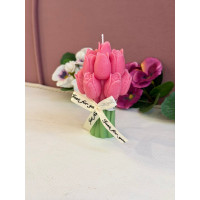 Ароматна свещ от соев и пчелен восък Лалета М447