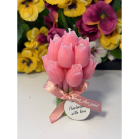 Ароматна свещ от соев и пчелен восък Лалета М447