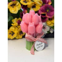 Ароматна свещ от соев и пчелен восък Лалета М447