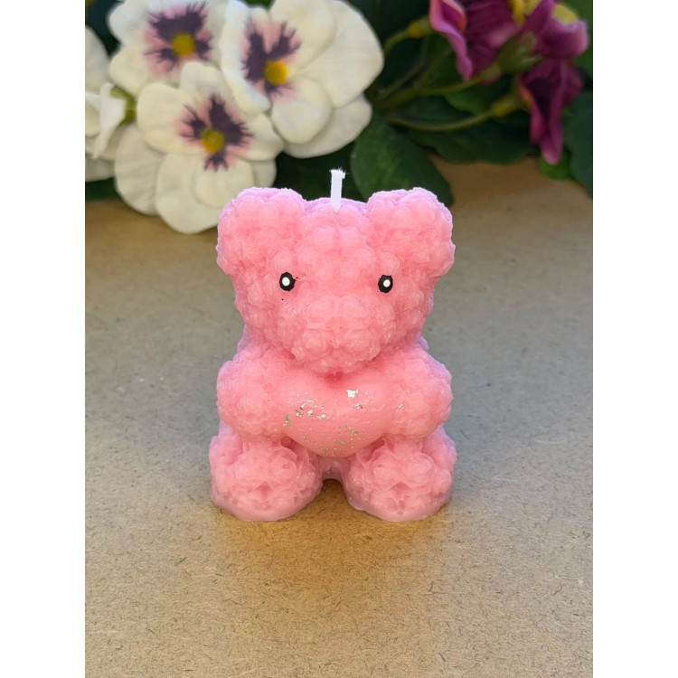 Ароматна свещ от соев и пчелен восък Мече М527