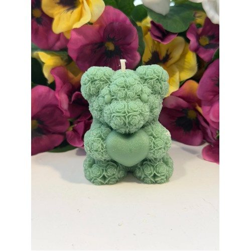 Ароматна свещ от соев и пчелен восък Мече М553