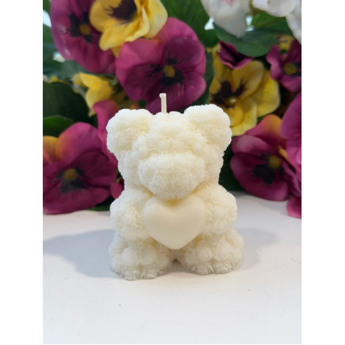 Ароматна свещ от соев и пчелен восък Мече М627