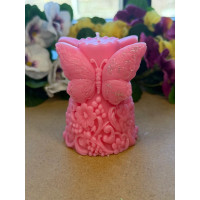 Ароматна свещ от соев и пчелен восък Пеперуди М650