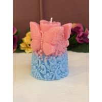 Ароматна свещ от соев и пчелен восък Пеперуди М650