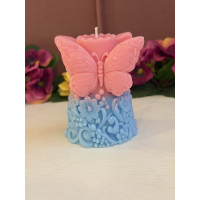 Ароматна свещ от соев и пчелен восък Пеперуди М650