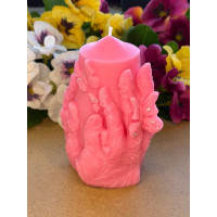 Ароматна свещ от соев и пчелен восък Пеперуди М658