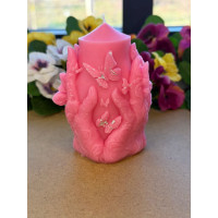 Ароматна свещ от соев и пчелен восък Пеперуди М658