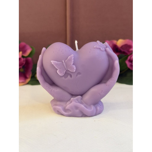 Ароматна свещ от соев и пчелен восък Ръце М648