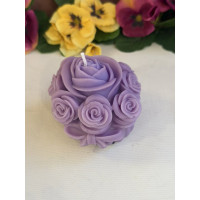 Ароматна свещ от соев и пчелен восък Рози М649