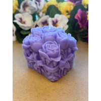 Ароматна свещ от соев и пчелен восък Рози М710