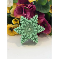 Ароматна свещ от соев и пчелен восък Снежинка 1 М560