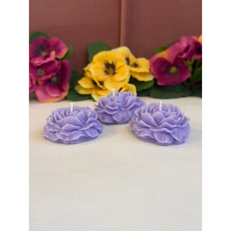 Ароматна свещ от соев и пчелен восък Цвете М655