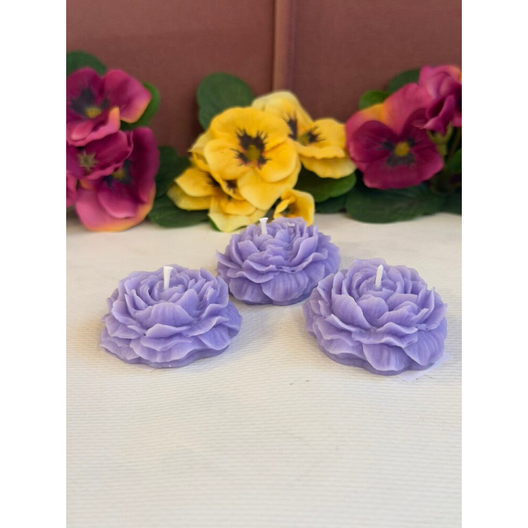 Ароматна свещ от соев и пчелен восък Цвете М655