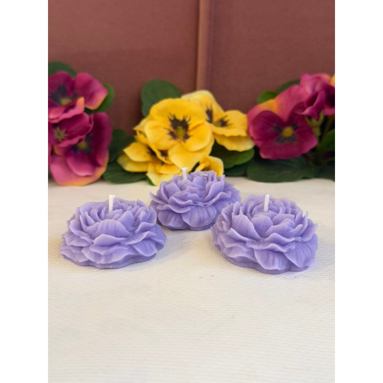 Ароматна свещ от соев и пчелен восък Цвете М655