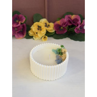 Ароматна свещ от соев и пчелен восък в кашпа М646