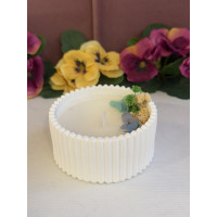 Ароматна свещ от соев и пчелен восък в кашпа М646