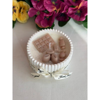 Ароматна свещ от соев и пчелен восък в кашпа М665