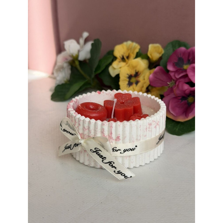 Ароматна свещ от соев и пчелен восък в кашпа М666