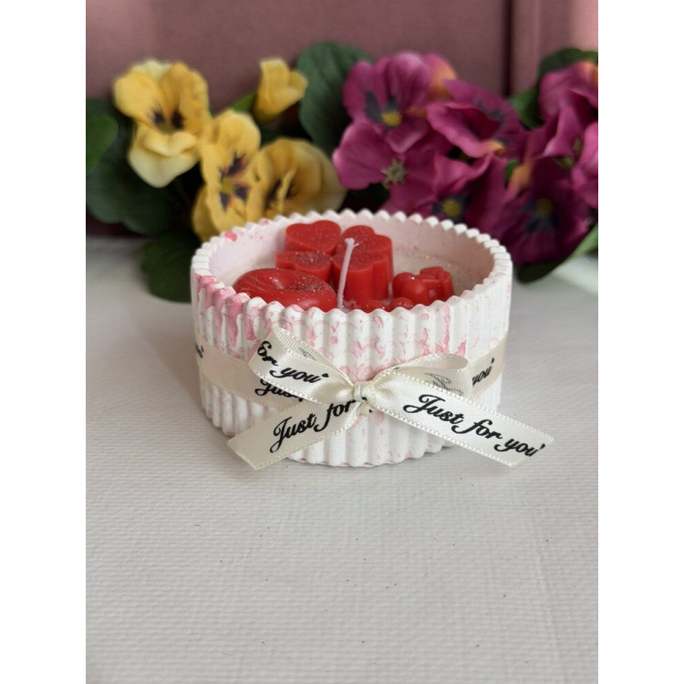 Ароматна свещ от соев и пчелен восък в кашпа М666