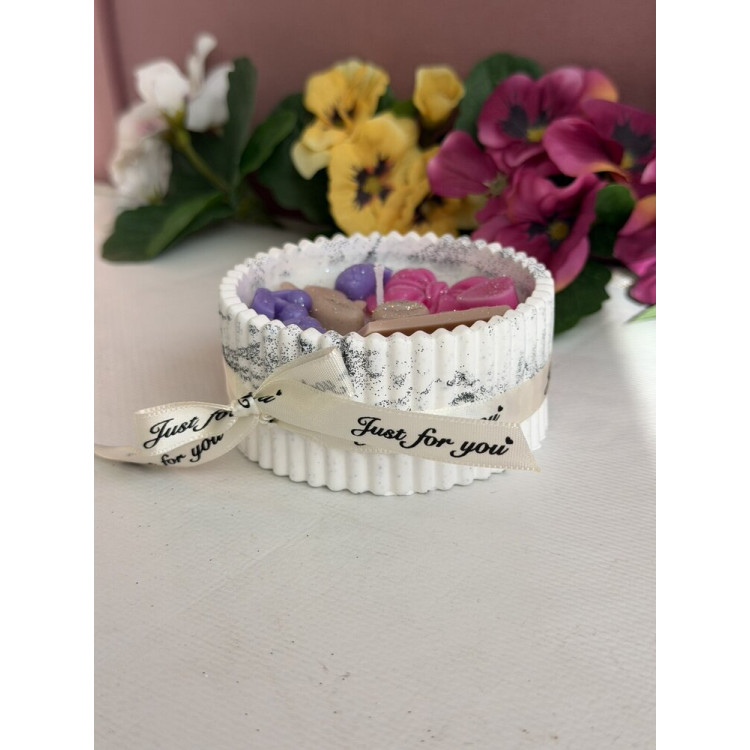 Ароматна свещ от соев и пчелен восък в кашпа М670