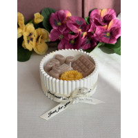 Ароматна свещ от соев и пчелен восък в кашпа М671