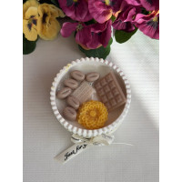 Ароматна свещ от соев и пчелен восък в кашпа М671