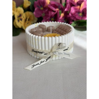 Ароматна свещ от соев и пчелен восък в кашпа М671