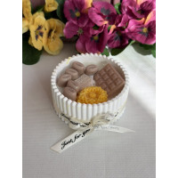 Ароматна свещ от соев и пчелен восък в кашпа М671