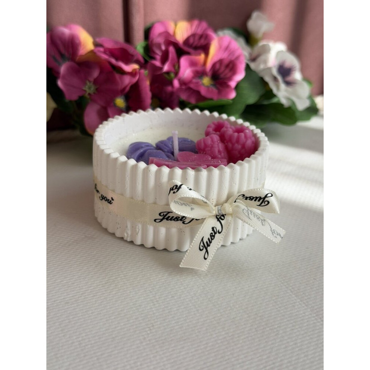 Ароматна свещ от соев и пчелен восък в кашпа М672