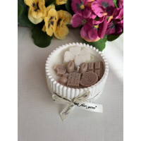 Ароматна свещ от соев и пчелен восък в кашпа М673