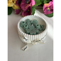 Ароматна свещ от соев и пчелен восък в кашпа М674